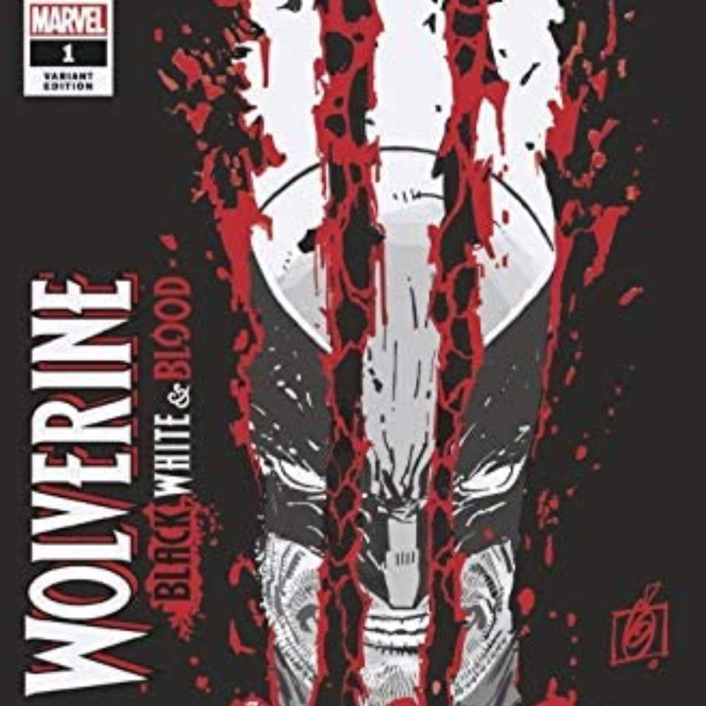 Wolverine Black White Blood #1 Garney Variant MISPRINT Nm